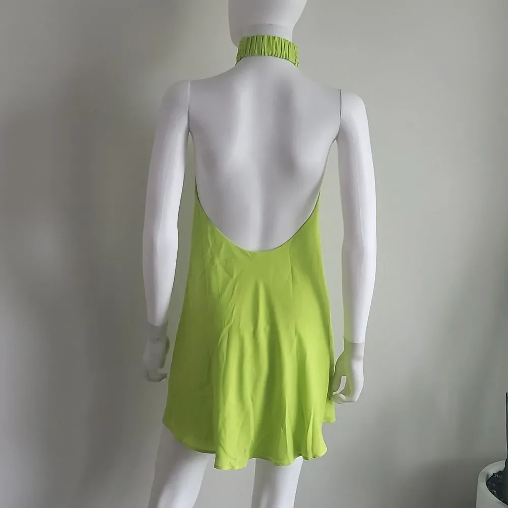Show Me Your MuMu Jasmine Halter Mini Dress - Picture 7 of 12